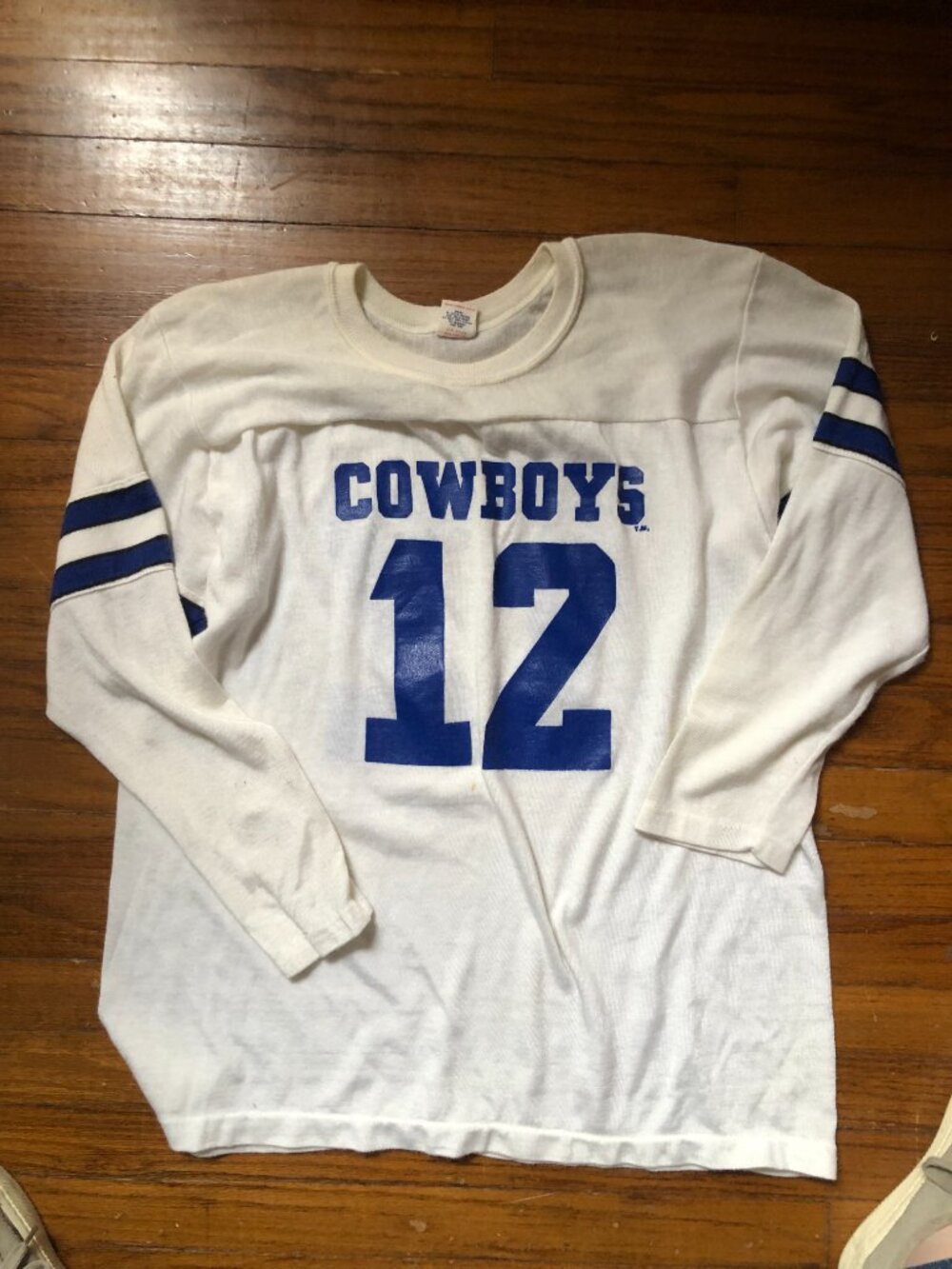 Vintage Sear NFL Kids jersey 18-20 Dallas Cowboys #12 1980s